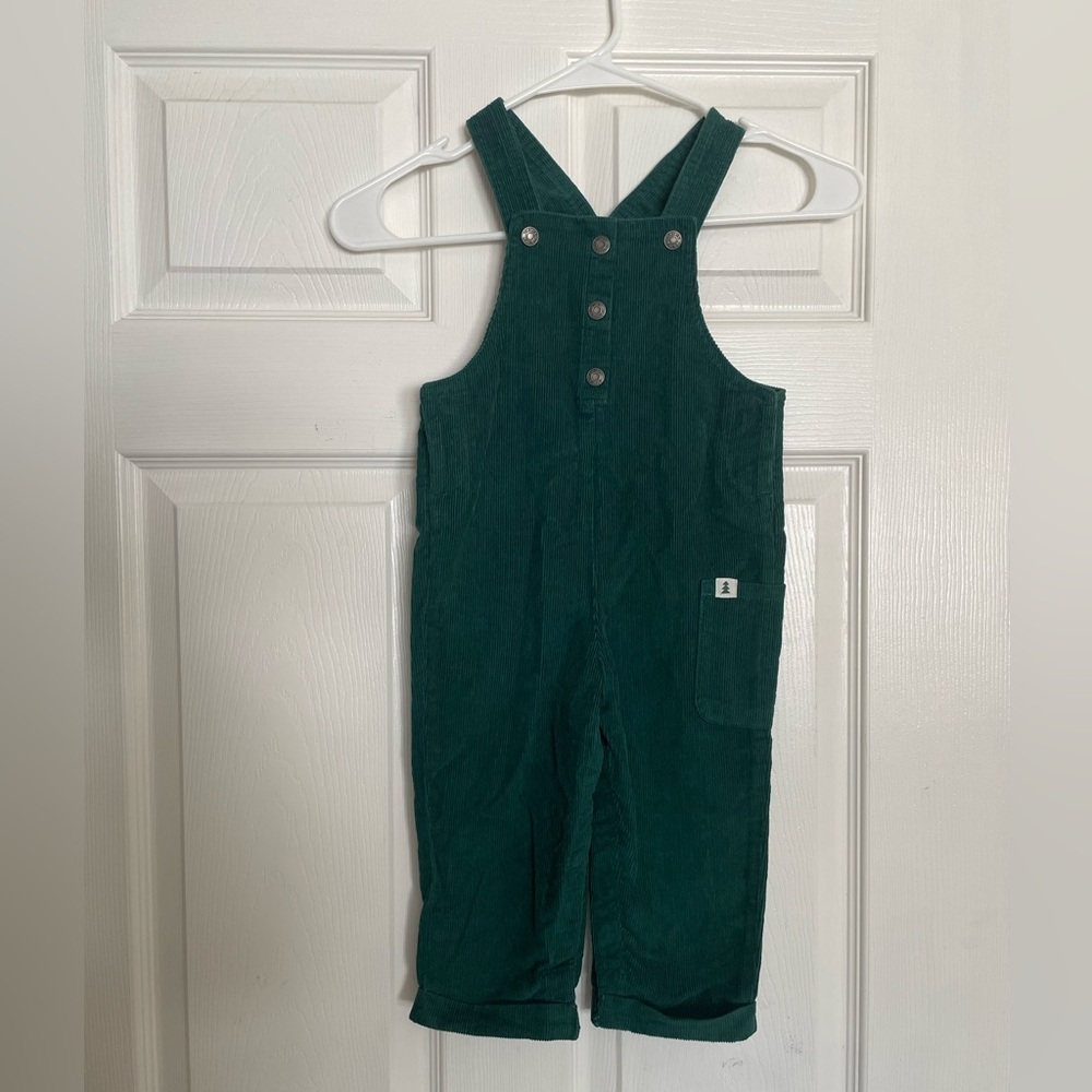 Carter's Dark Green Corduroy Overalls size 18-24 months